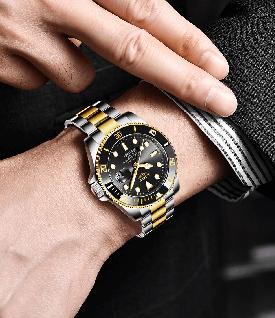 Lige High Class Men’s Stainless Steel Watch