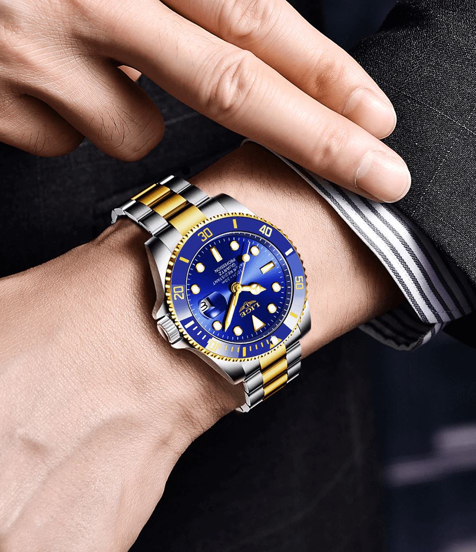 Lige High Class Men’s Stainless Steel Watch