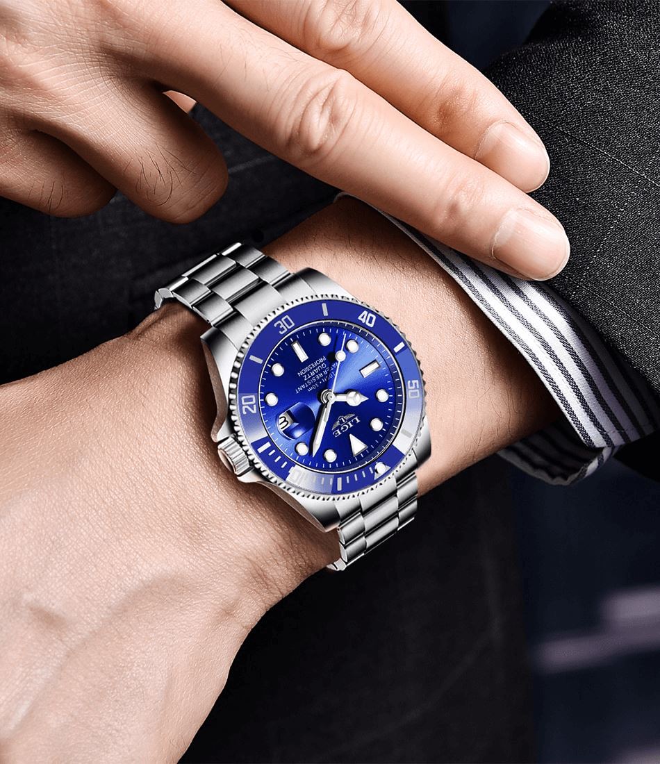 Lige High Class Men’s Stainless Steel Watch