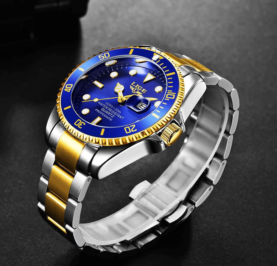 Lige High Class Men’s Stainless Steel Watch