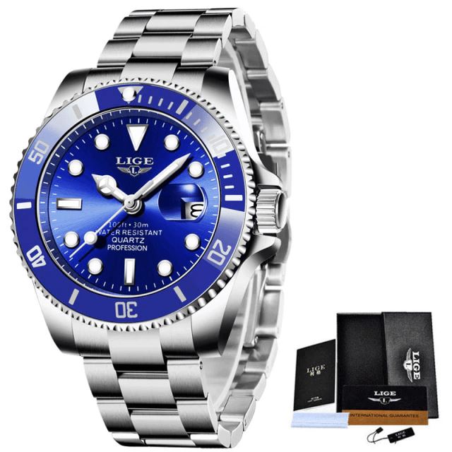 Lige High Class Men’s Stainless Steel Watch