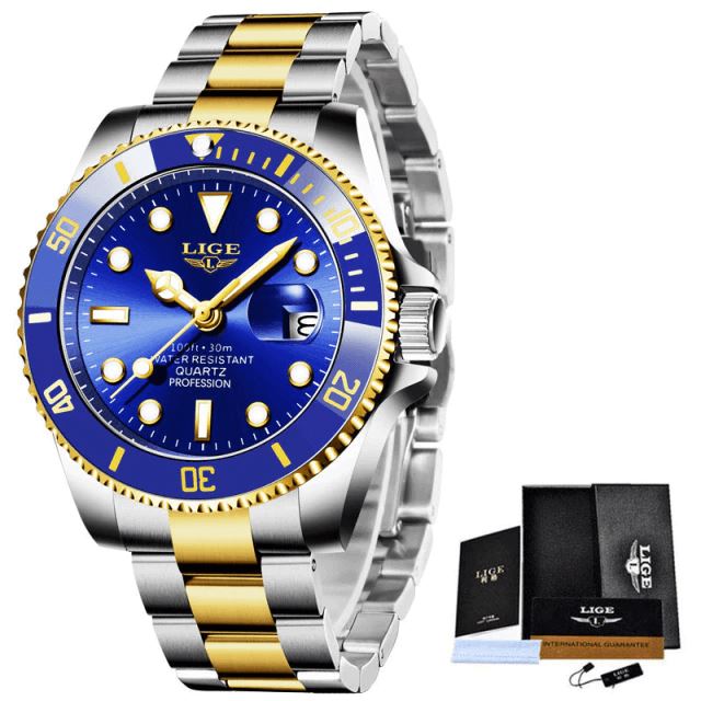 Lige High Class Men’s Stainless Steel Watch