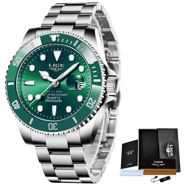 Lige High Class Men’s Stainless Steel Watch