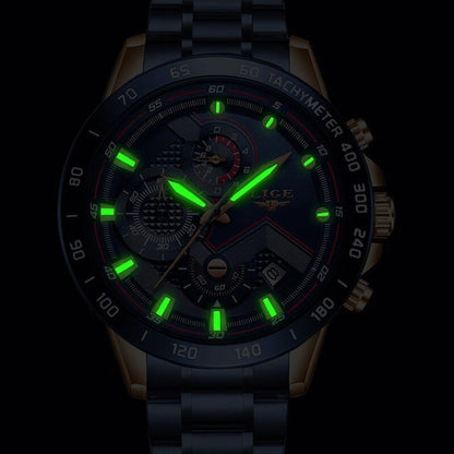 Lige Style Men's Stainless Steel Watch