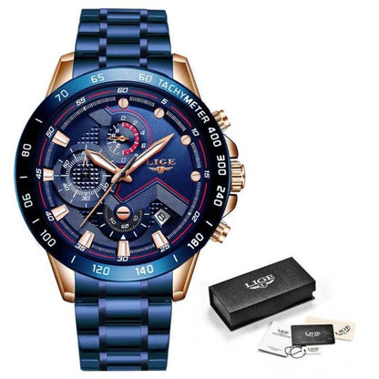 Lige Style Men's Stainless Steel Watch