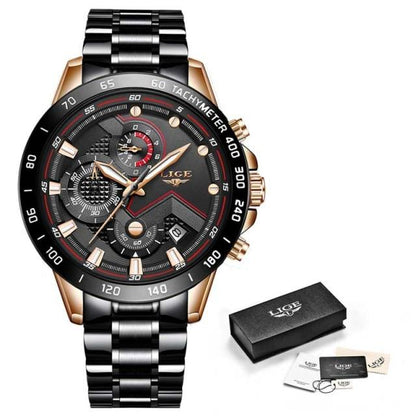 Lige Style Men's Stainless Steel Watch