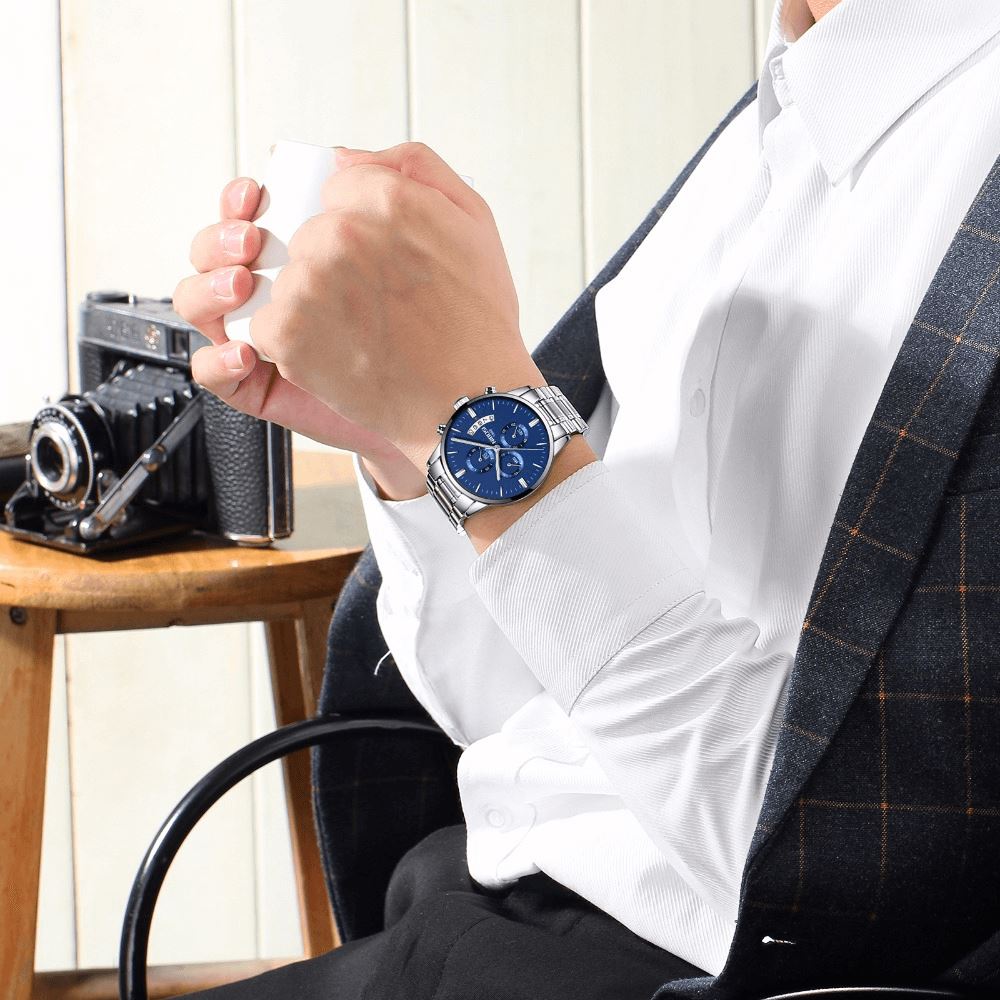 Nibosi Supreme Men’s Stainless Steel Watch