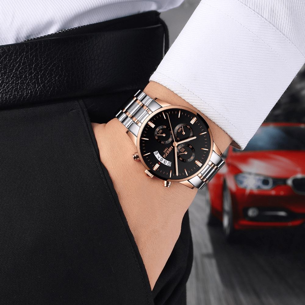 Nibosi Supreme Men’s Stainless Steel Watch