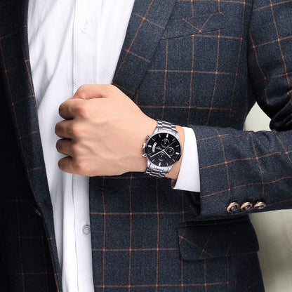Nibosi Supreme Men’s Stainless Steel Watch