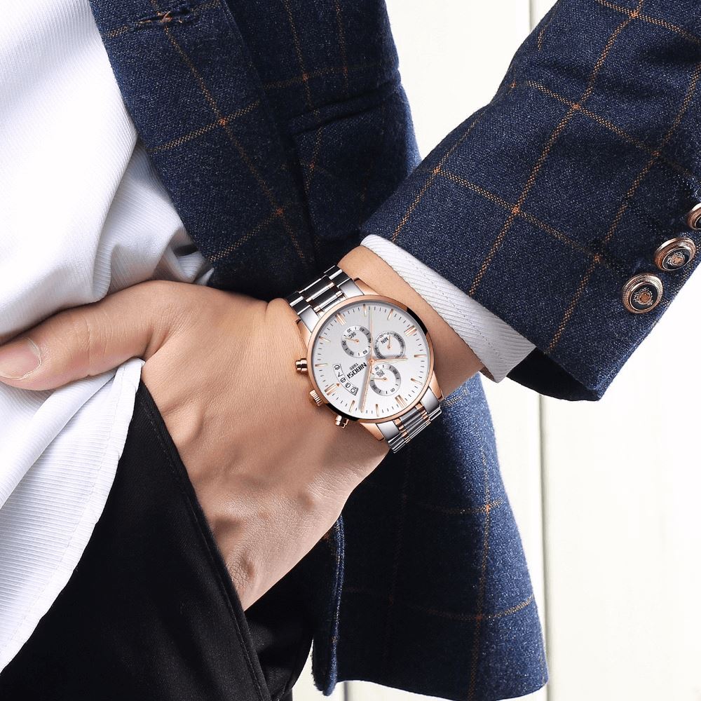 Nibosi Supreme Men’s Stainless Steel Watch