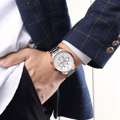 Nibosi Supreme Men’s Stainless Steel Watch